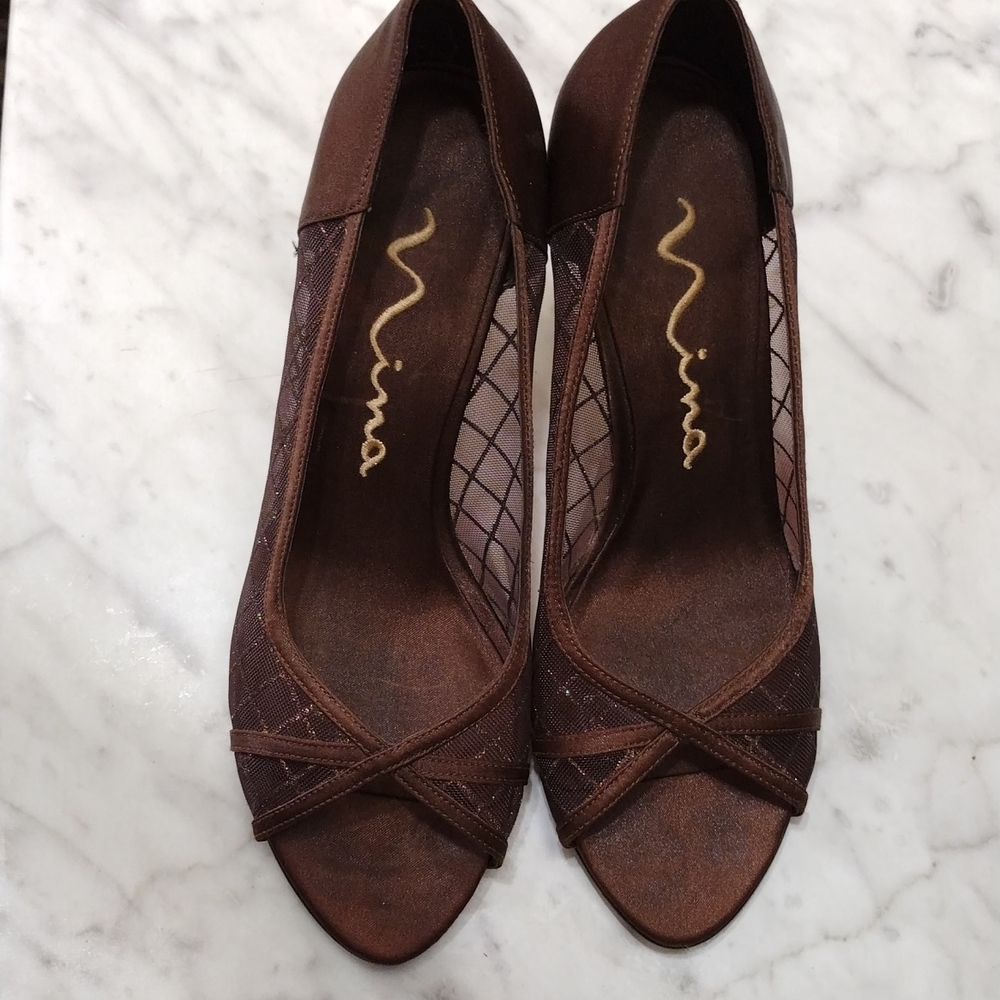COPY - Brown Glitter Nina Heels